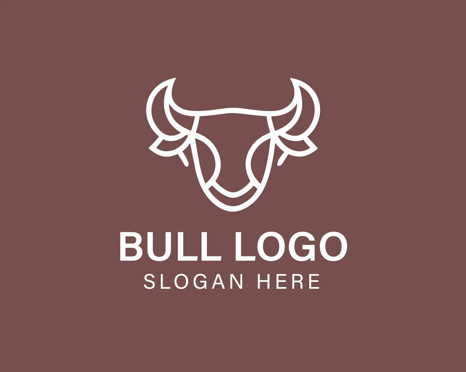 Bull customizable logo design #33856