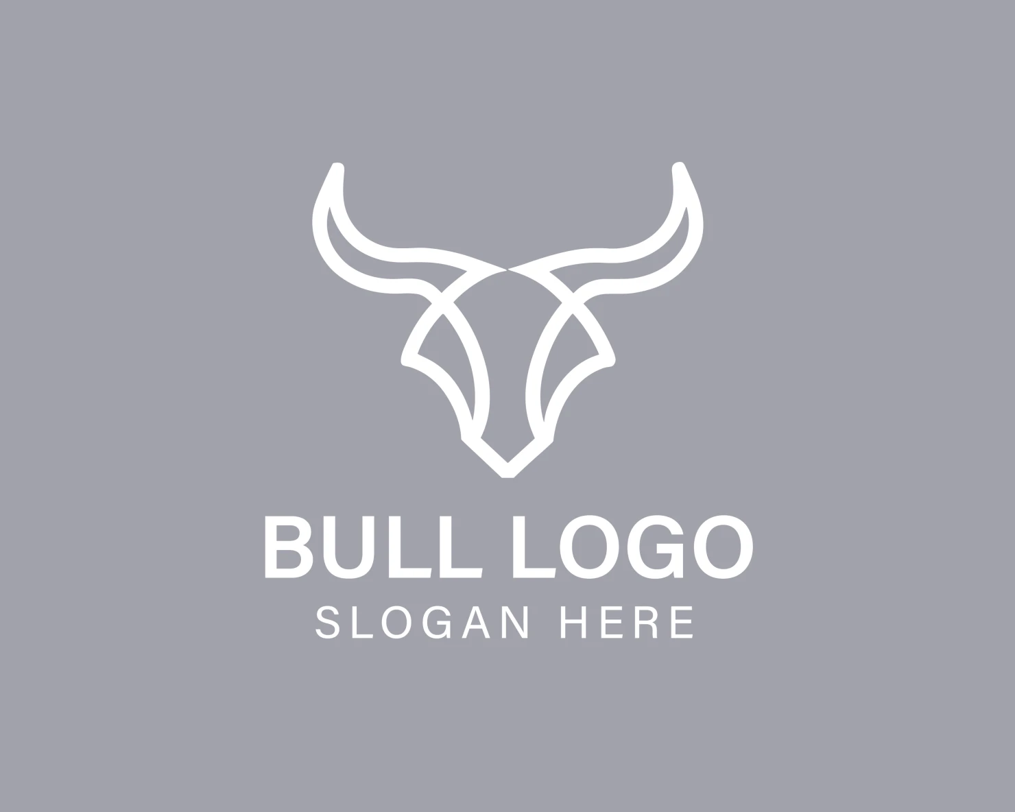 Bull customizable logo design #33857