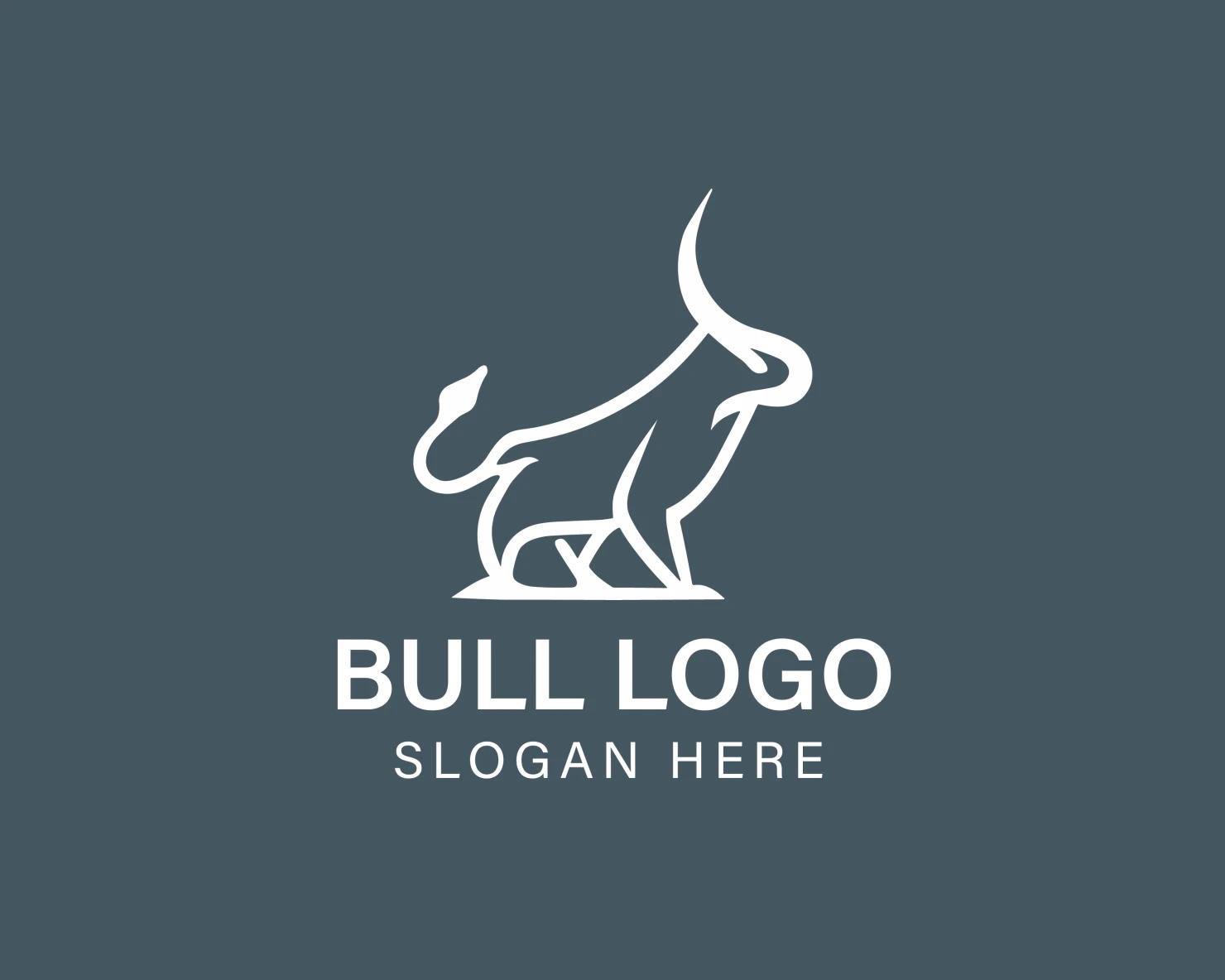 Bull customizable logo design #33859