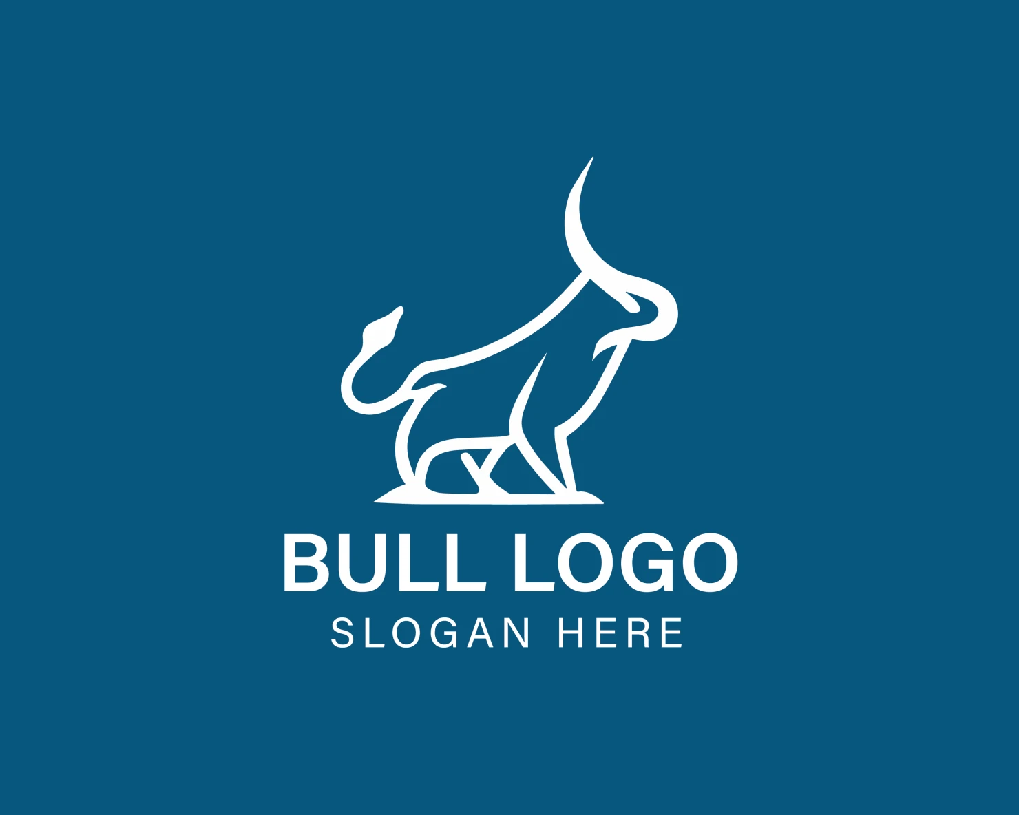 Bull customizable logo design #33862