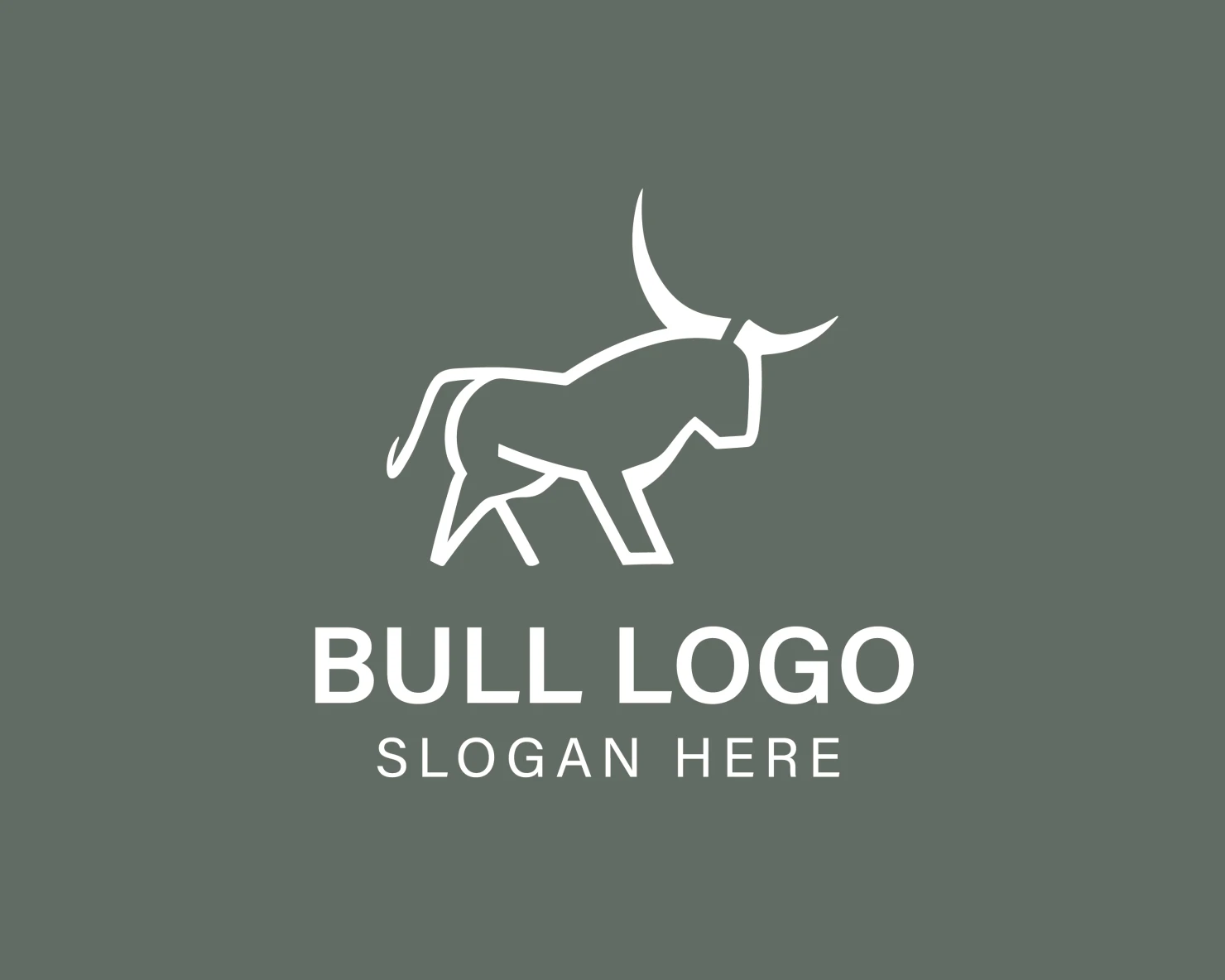Bull customizable logo design #33863