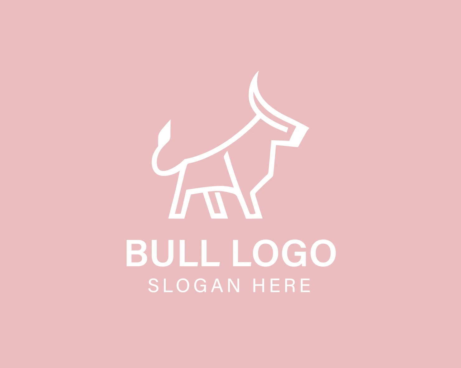 Bull customizable logo design #33864
