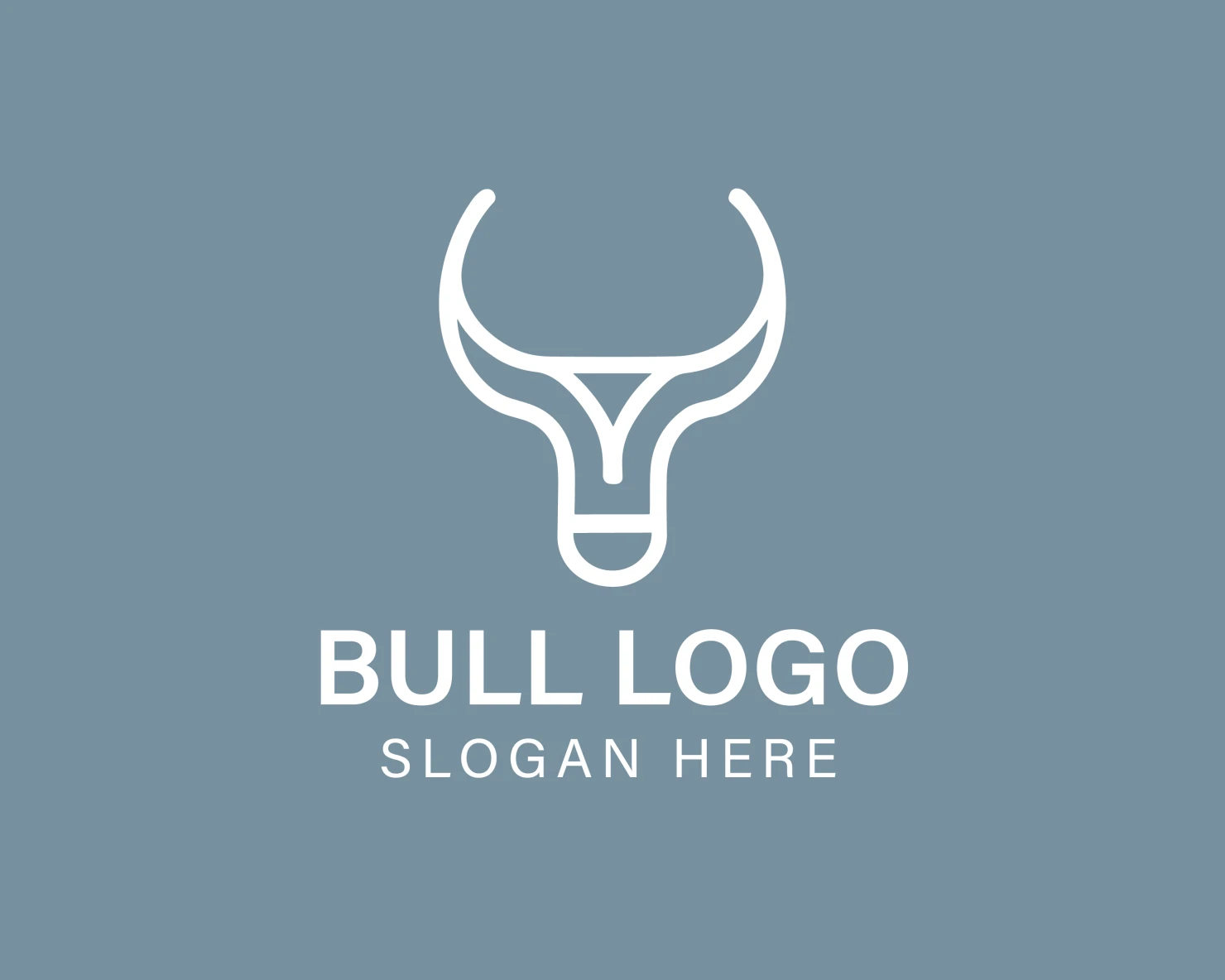 Bull customizable logo design #33865