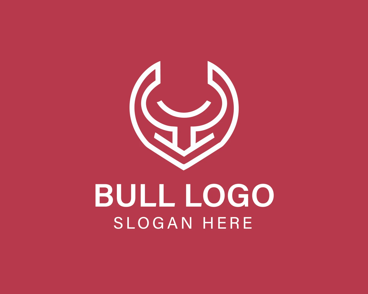 Bull customizable logo design #33866