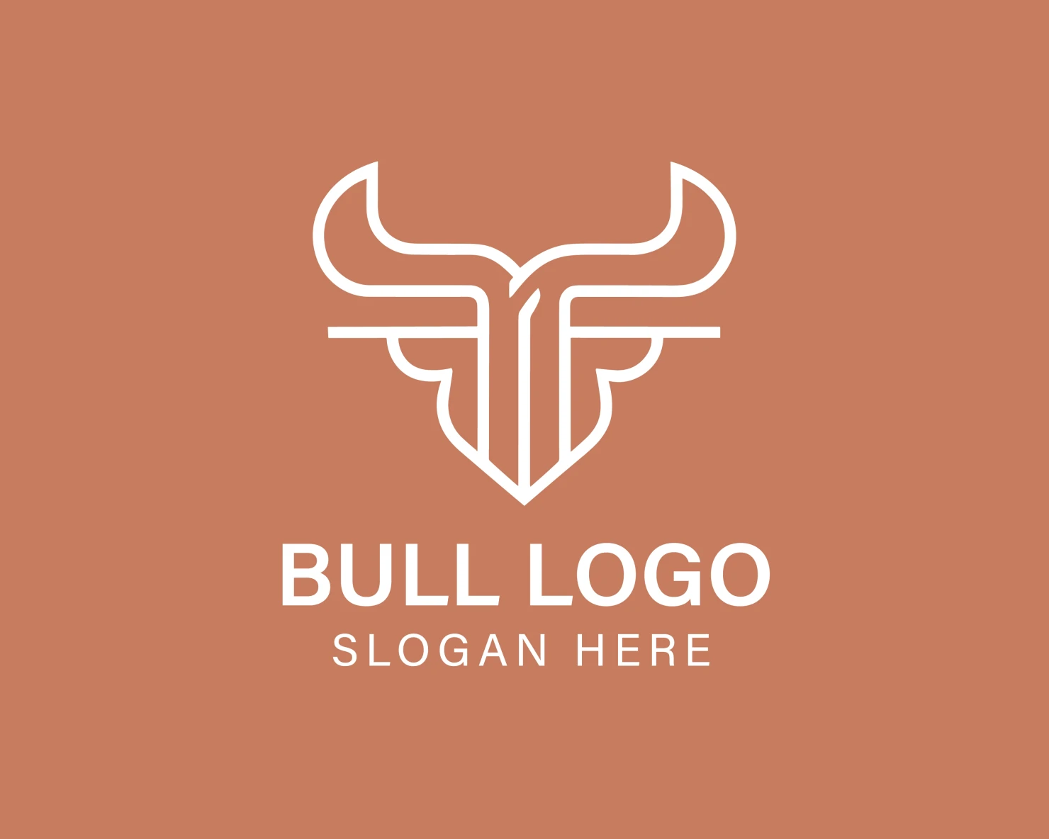 Bull customizable logo design #33867