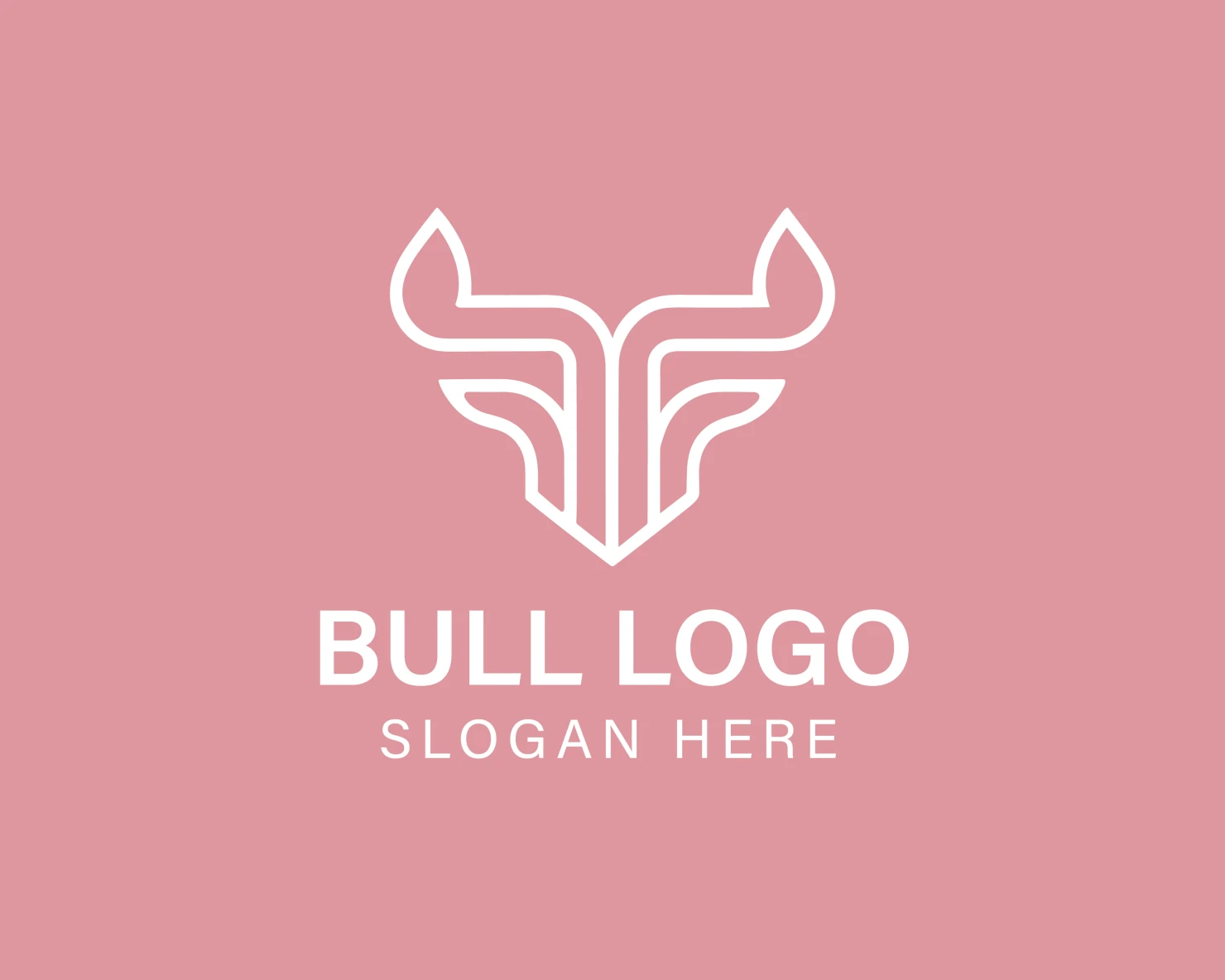 Bull customizable logo design #33868