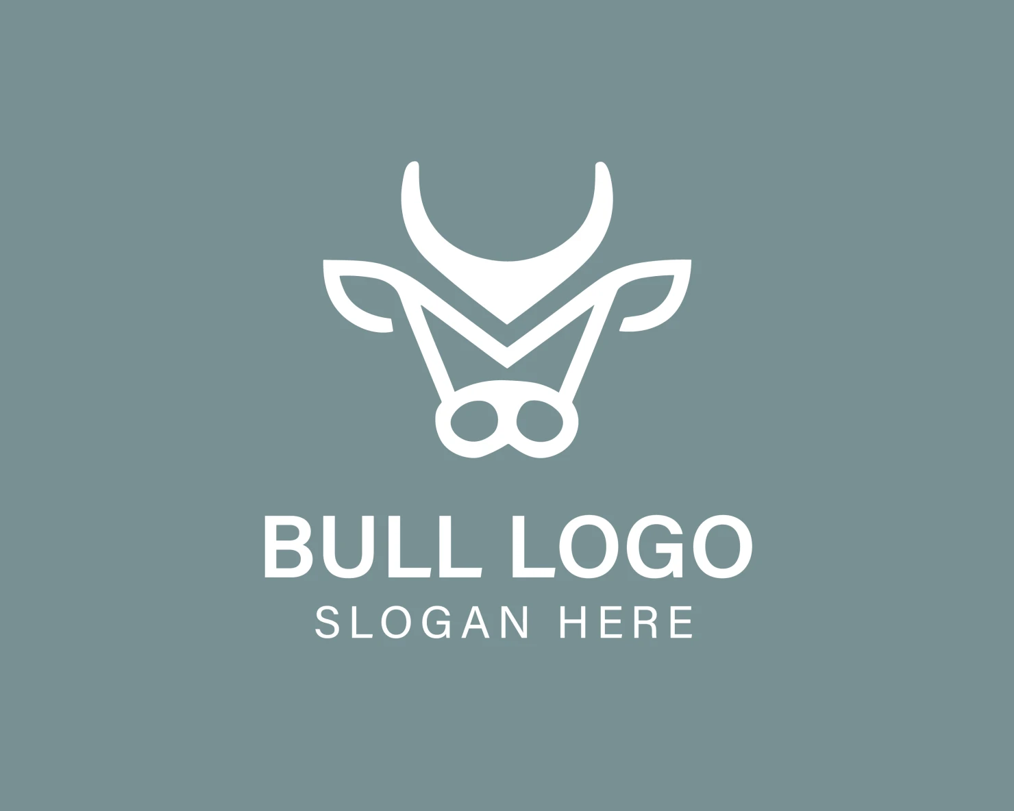 Bull customizable logo design #33869