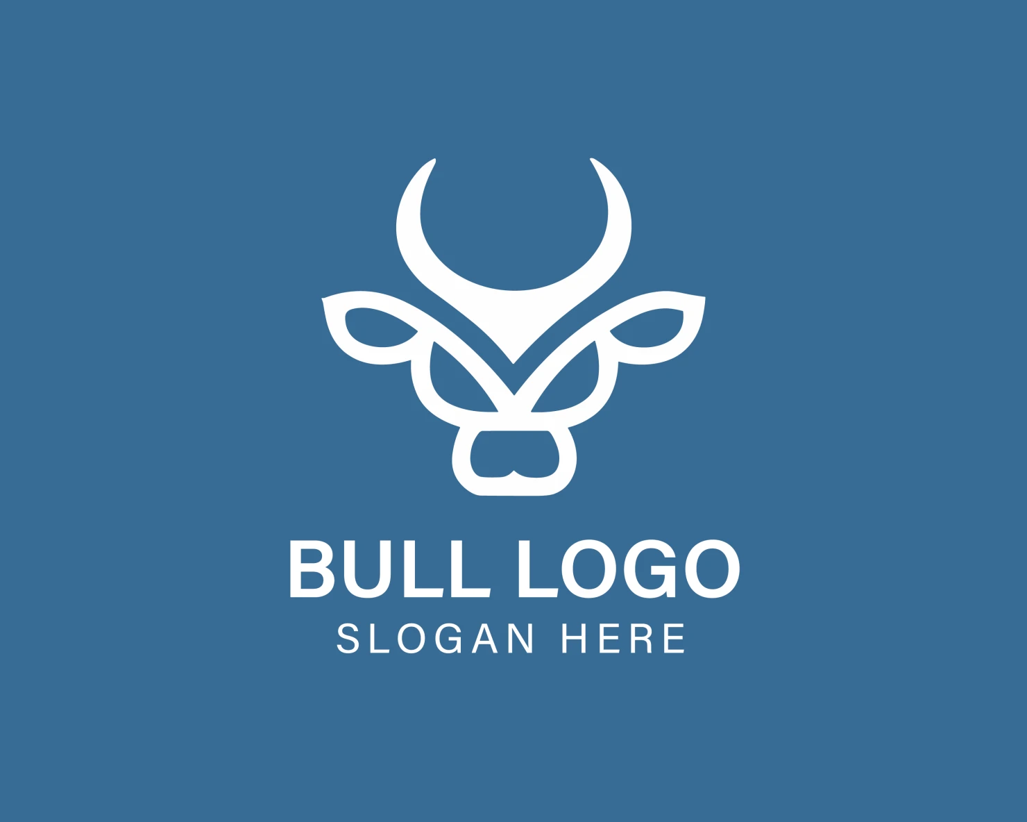 Bull customizable logo design #33870