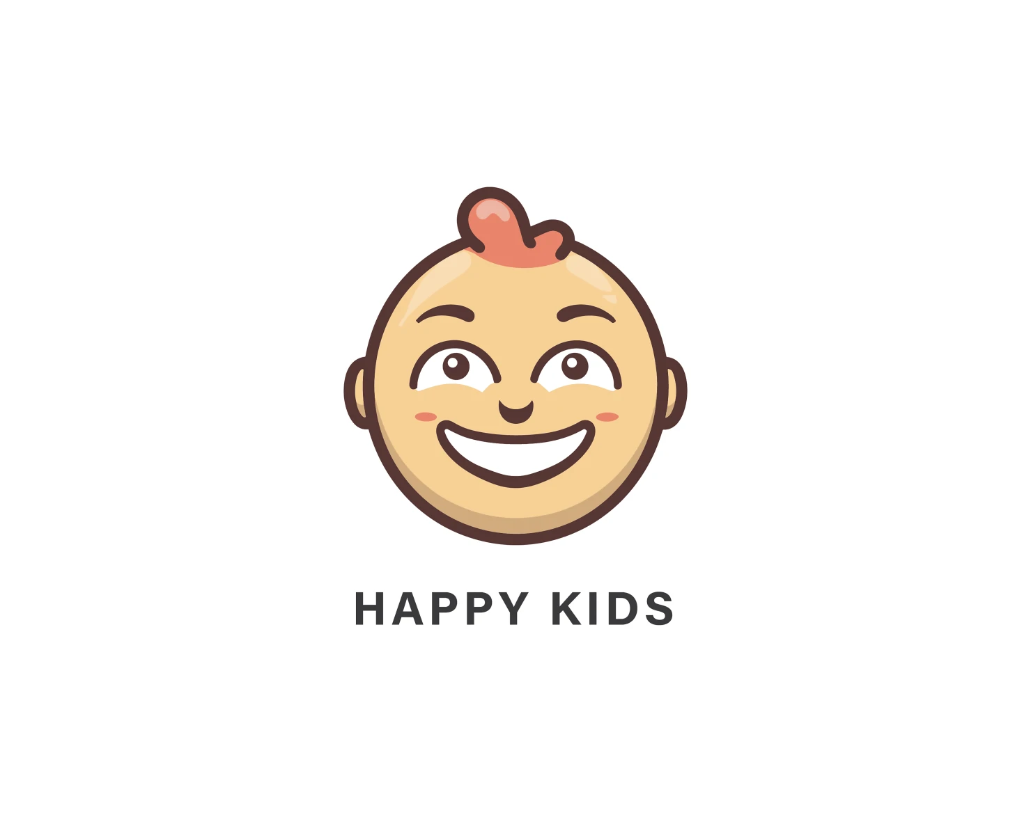Happy kids customizable logo design #33872