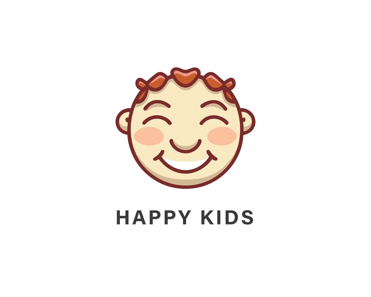 Happy kids customizable logo design #33874