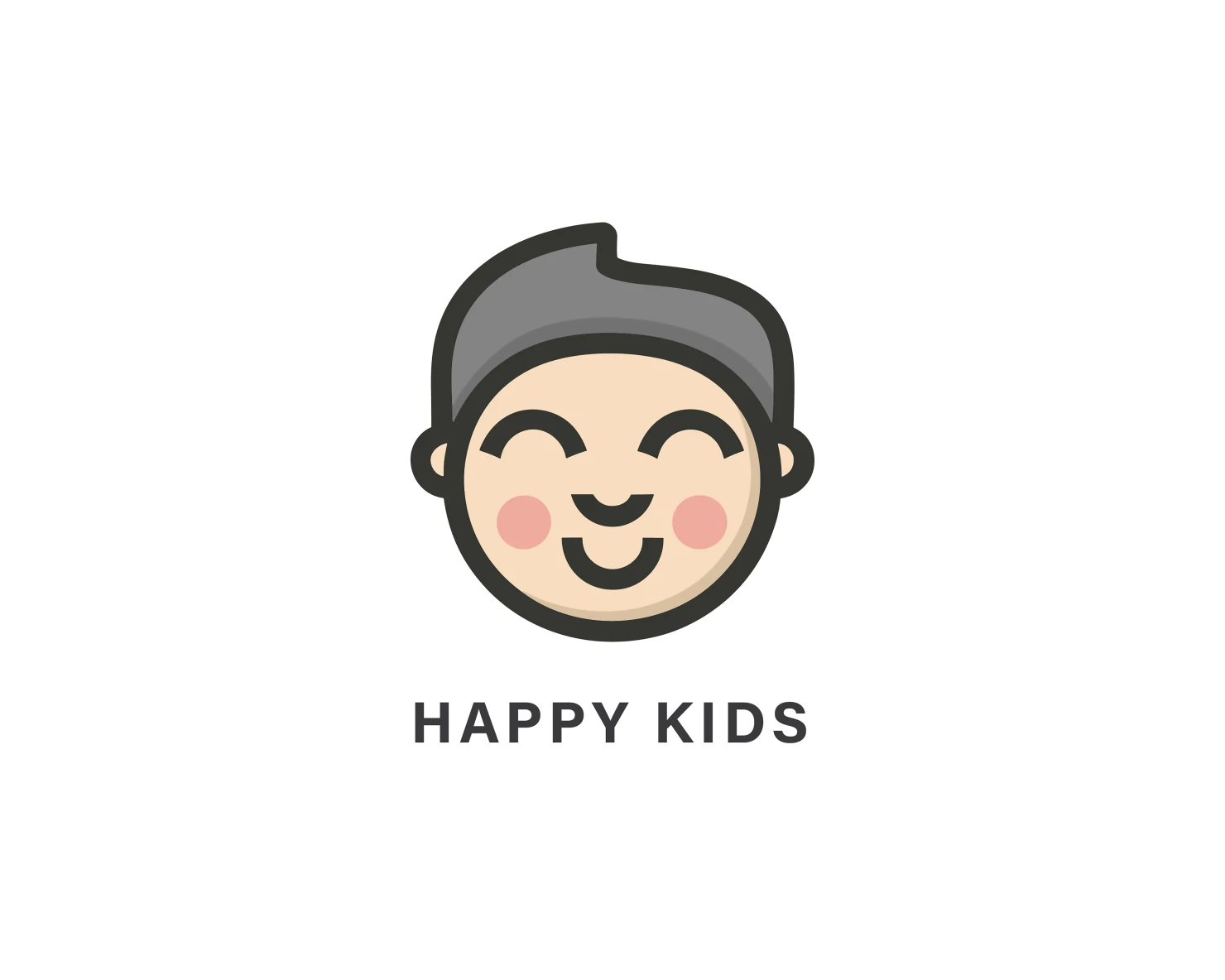 Happy kids customizable logo design #33877