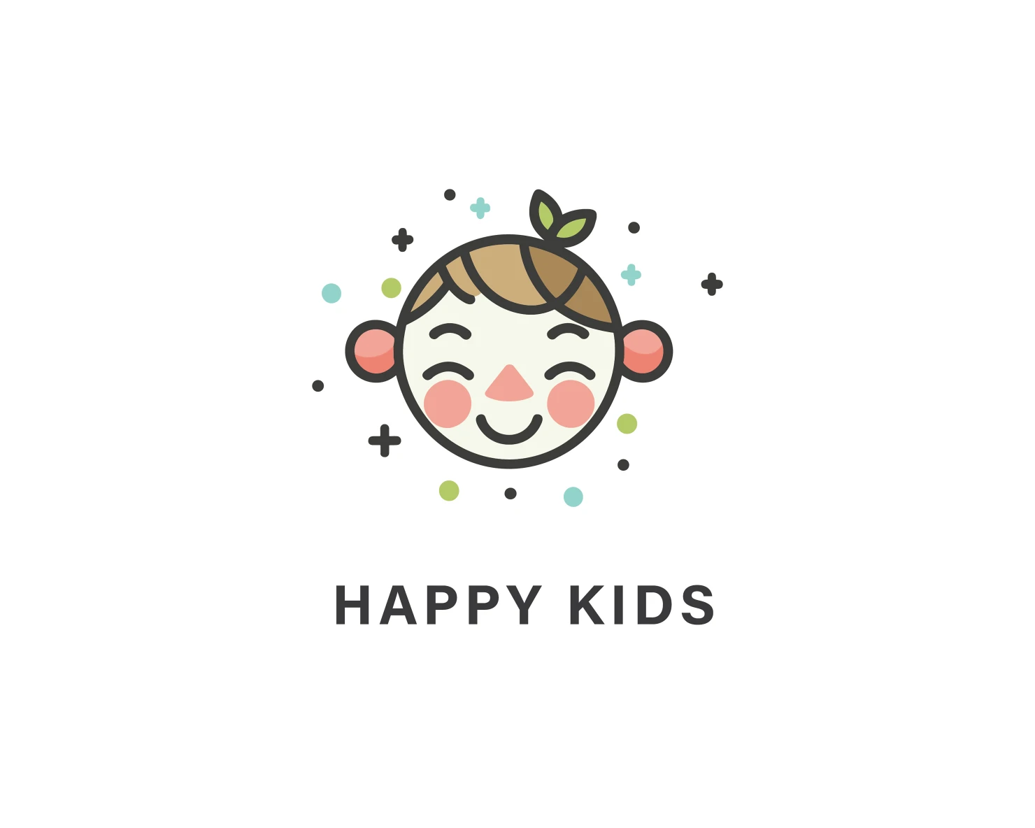 Happy kids customizable logo design #33878
