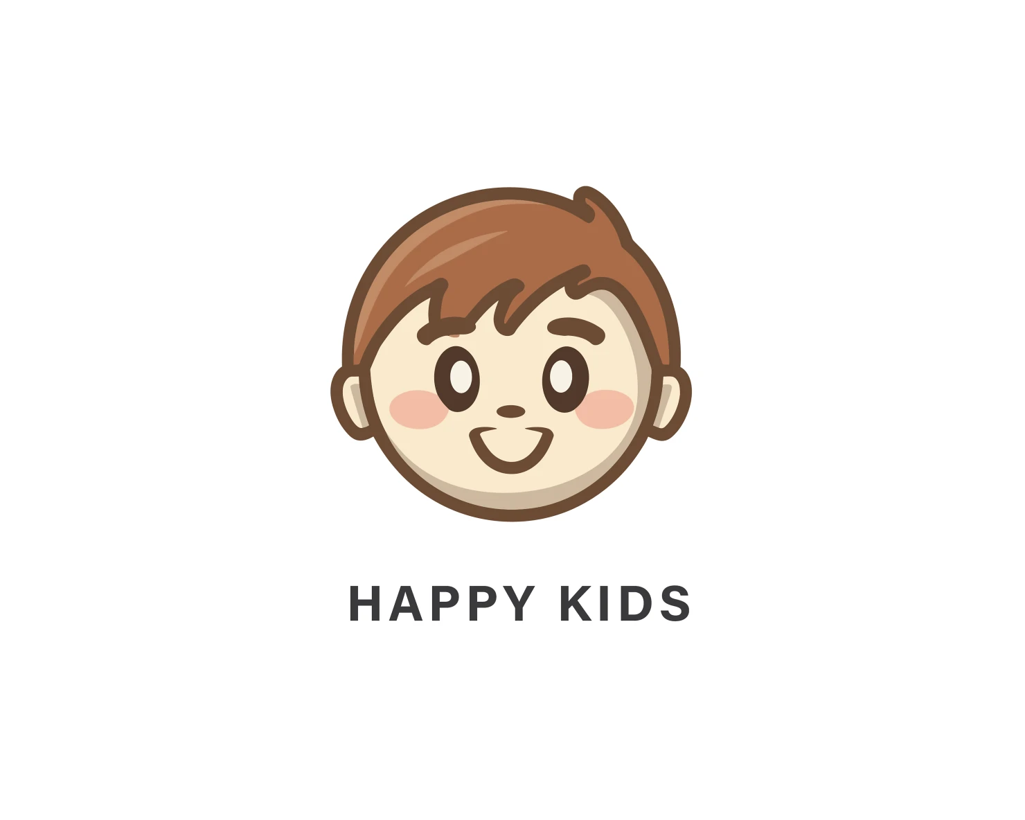 Happy kids customizable logo design #33880