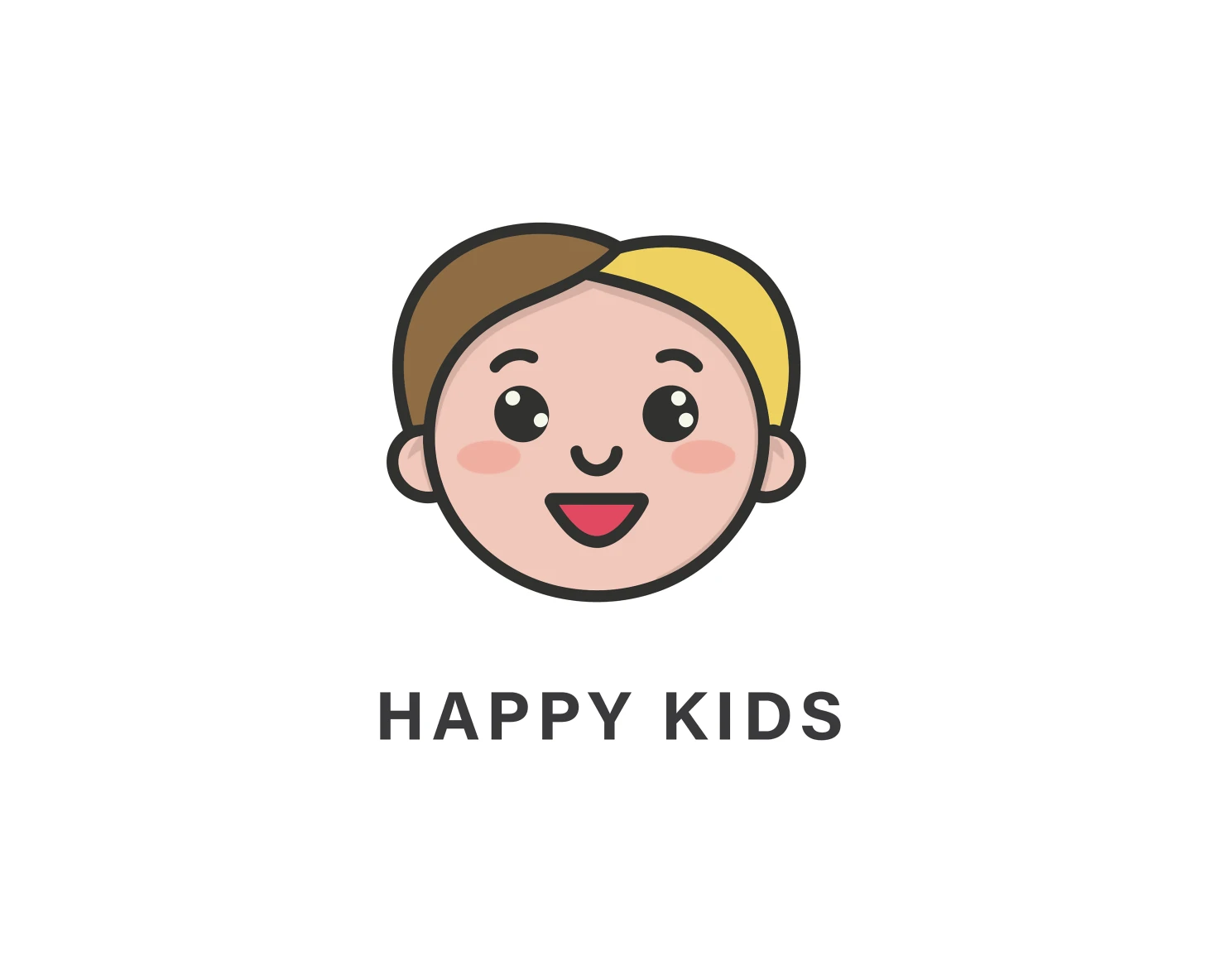 Happy kids customizable logo design #33881