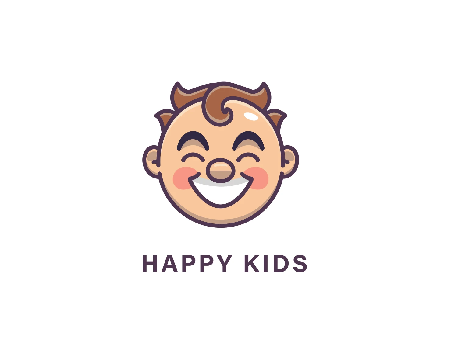 Happy kids customizable logo design #33883