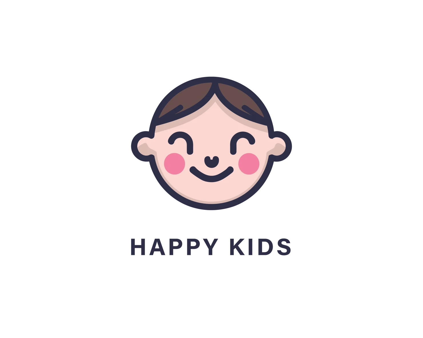 Happy kids customizable logo design #33885