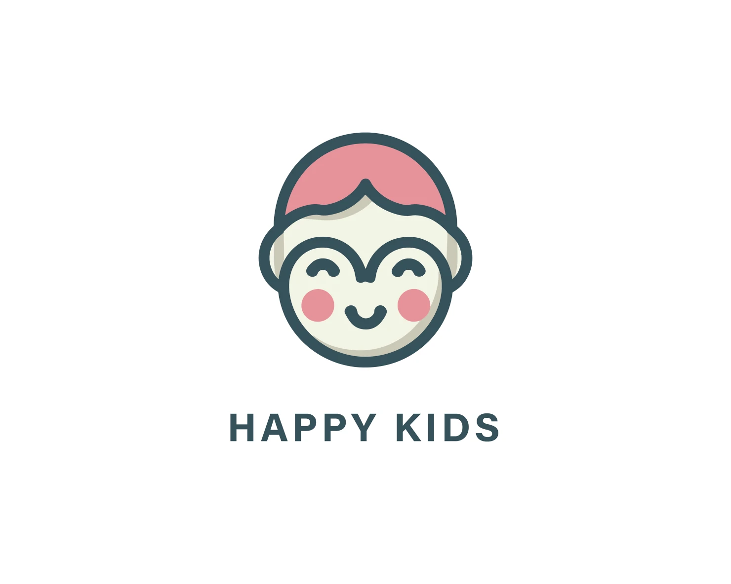 Happy kids customizable logo design #33886