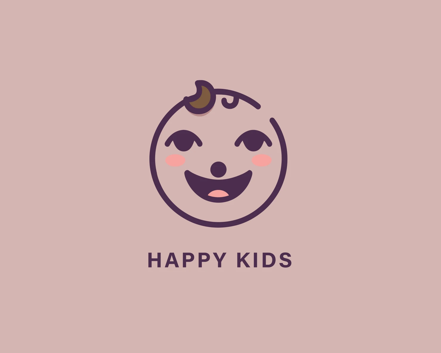 Happy kids customizable logo design #33887