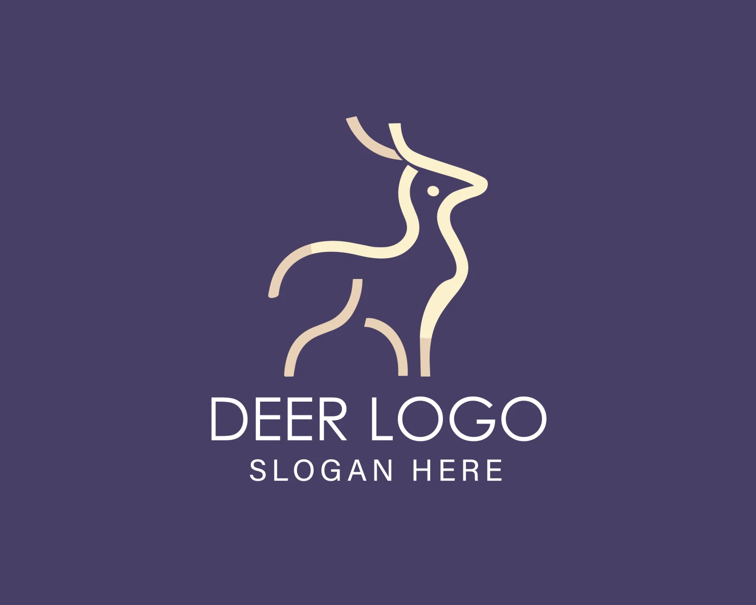 Deer customizable logo design #33890