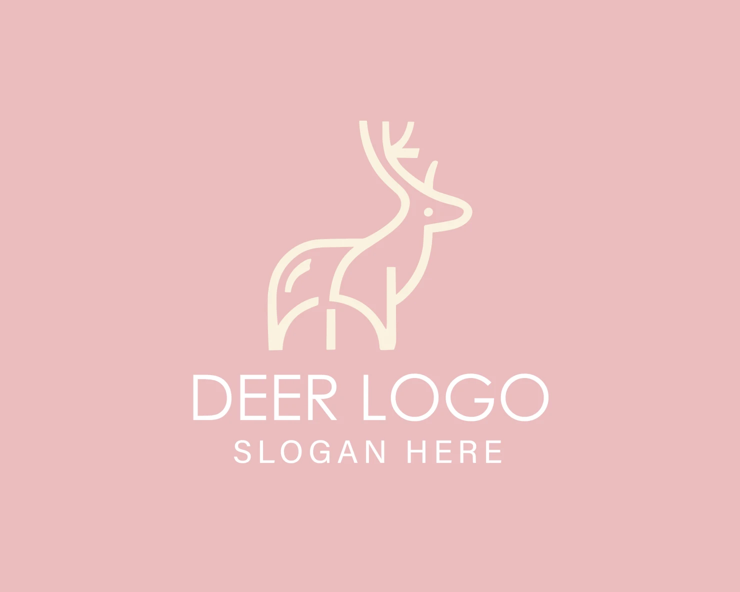 Deer customizable logo design #33891