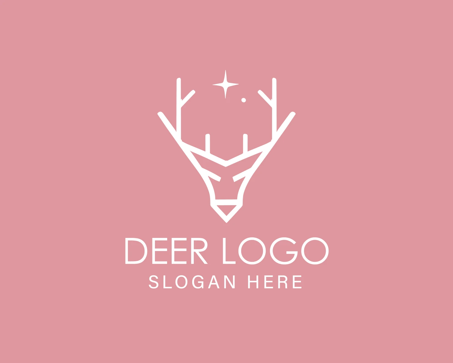 Deer customizable logo design #33892