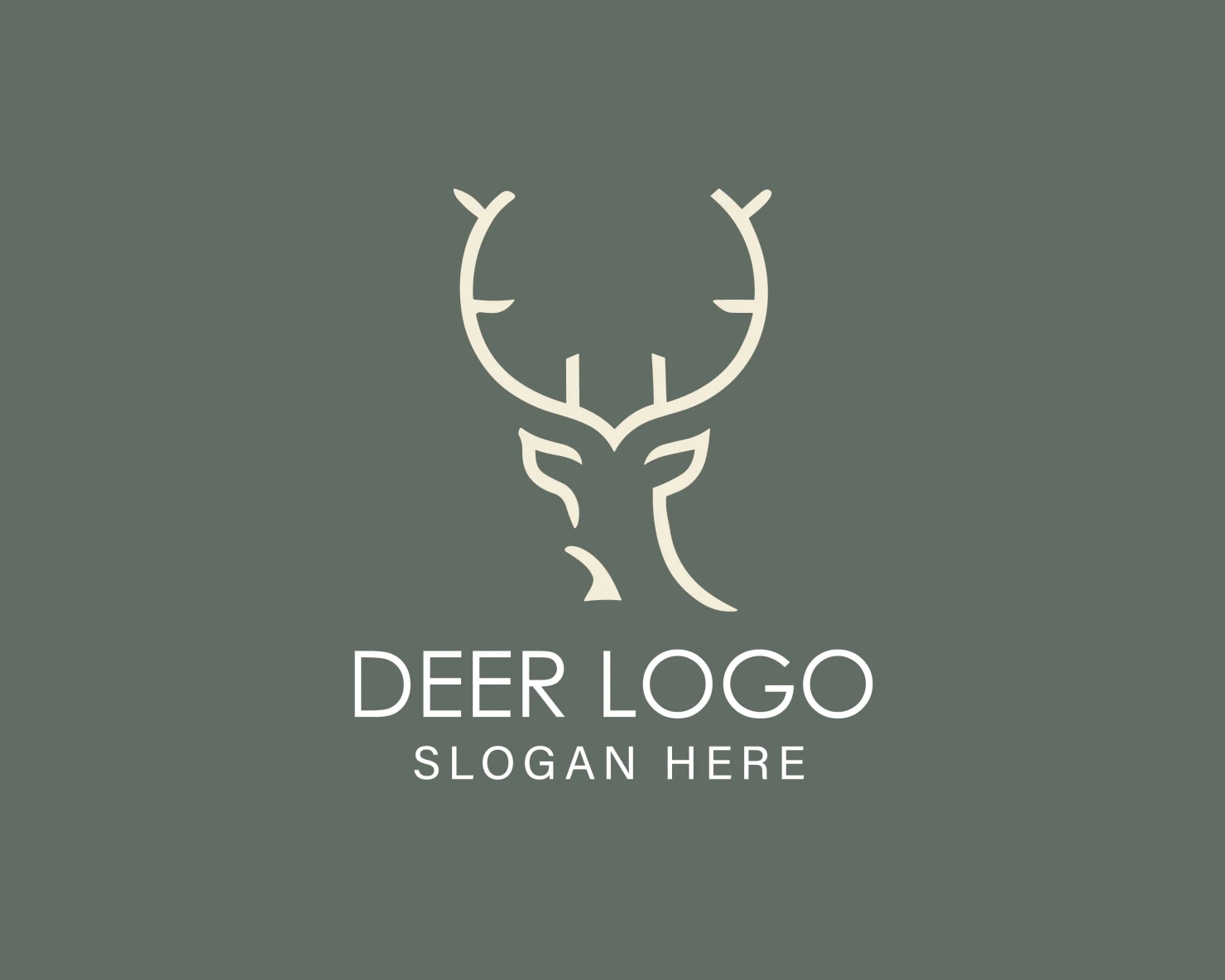 Deer customizable logo design #33894