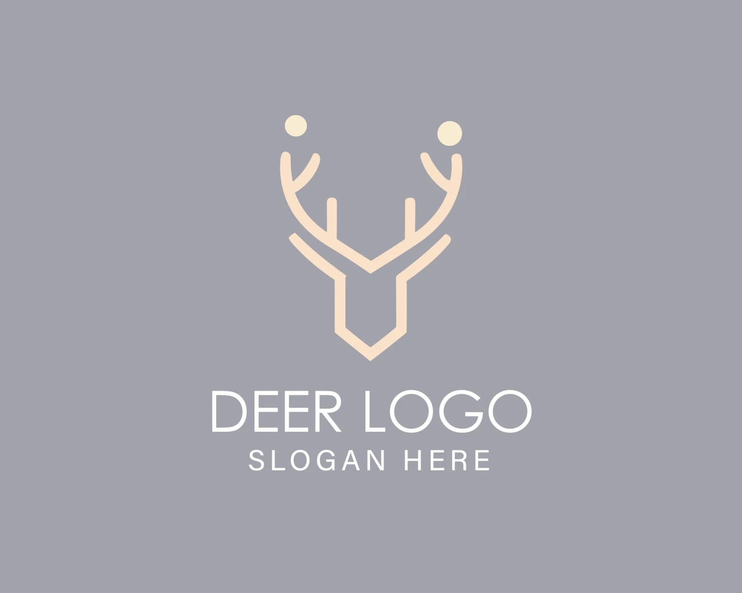 Deer customizable logo design #33897