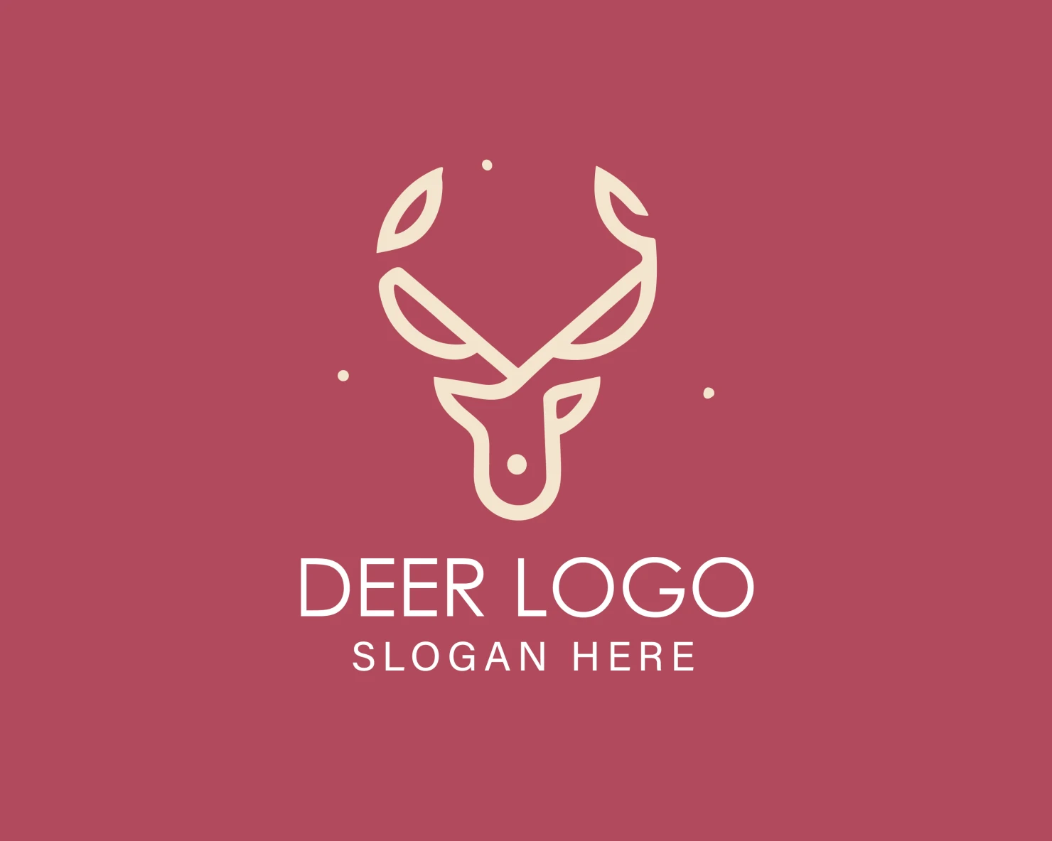 Deer customizable logo design #33898