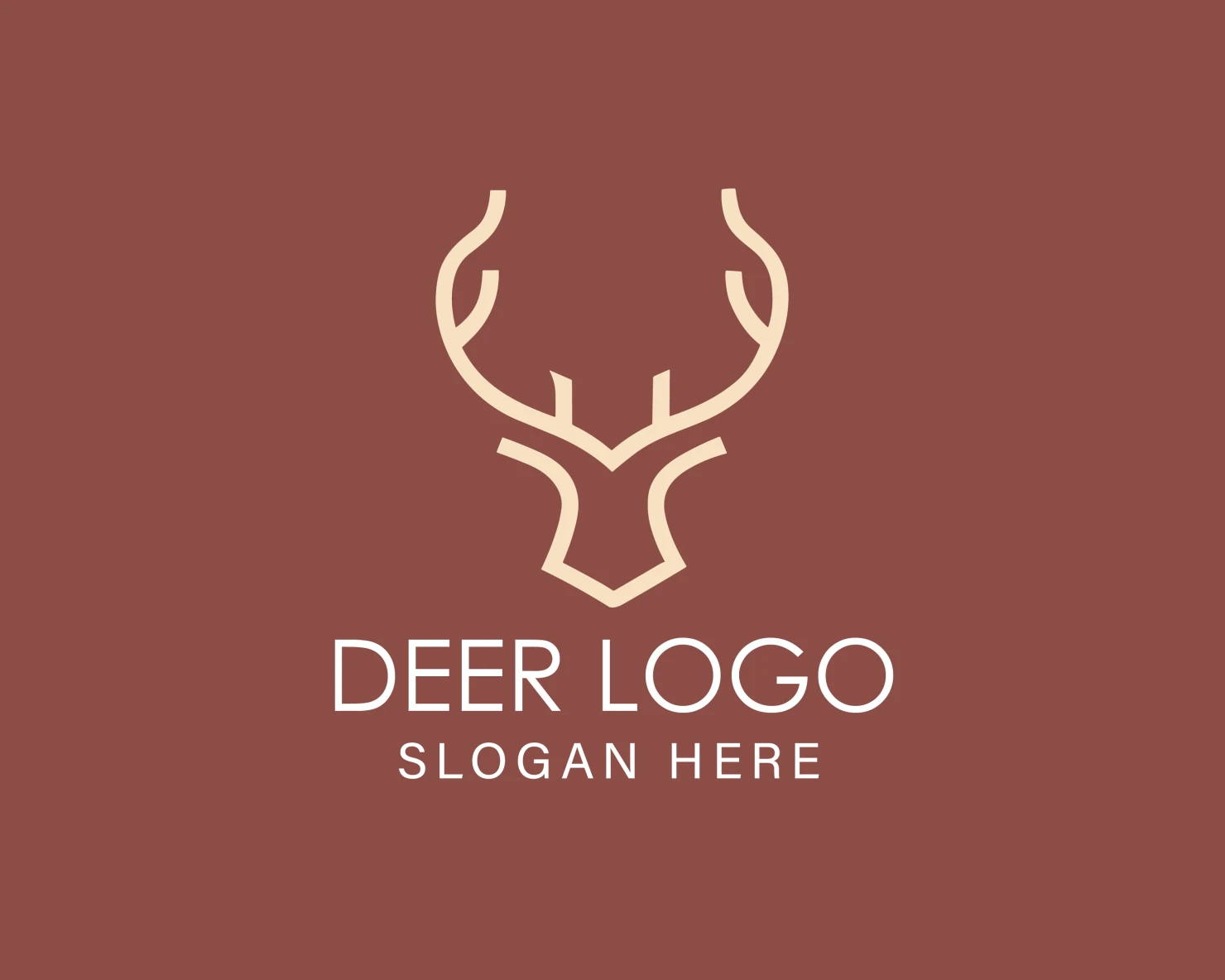 Deer customizable logo design #33899