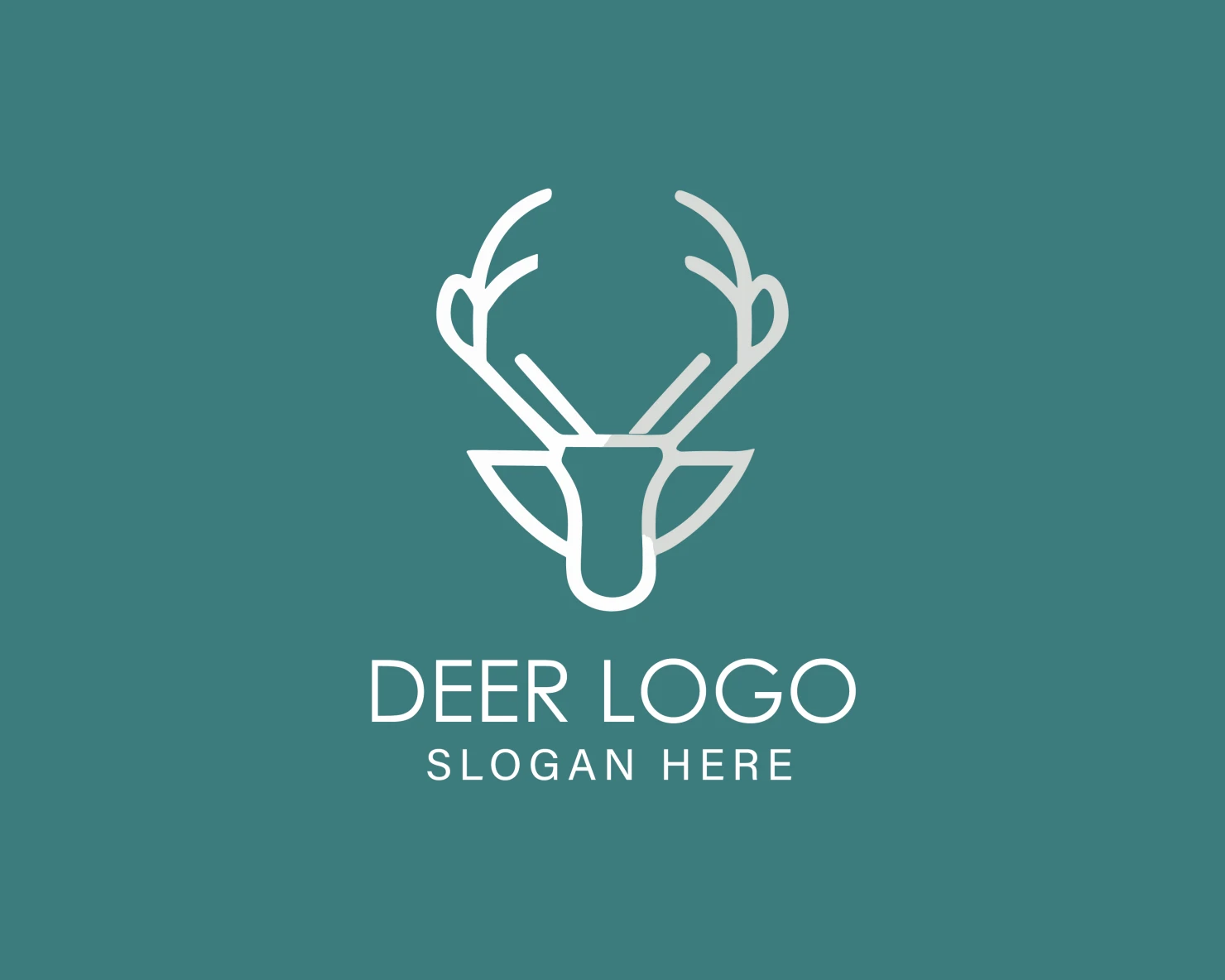 Deer customizable logo design #33900