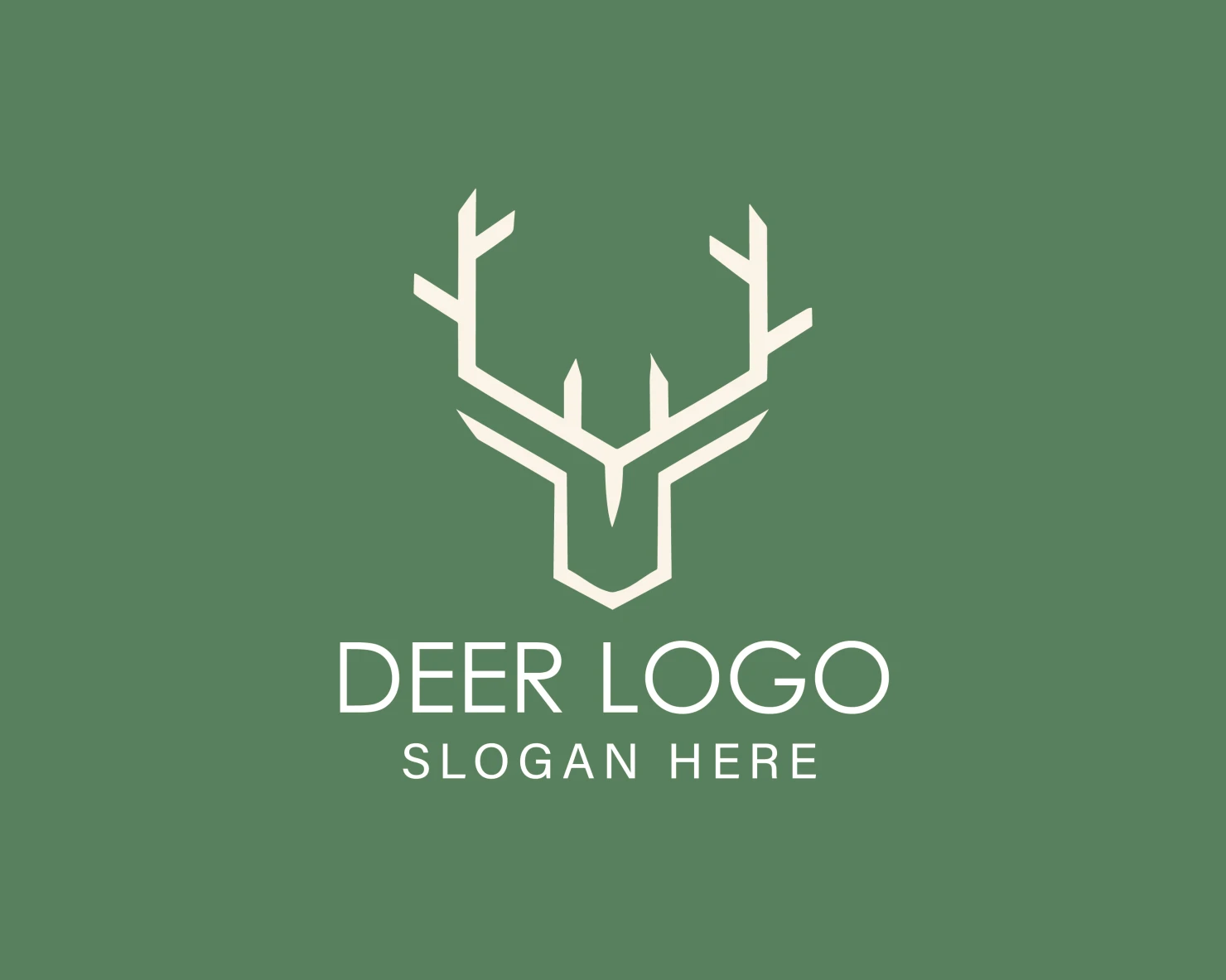 Deer customizable logo design #33901