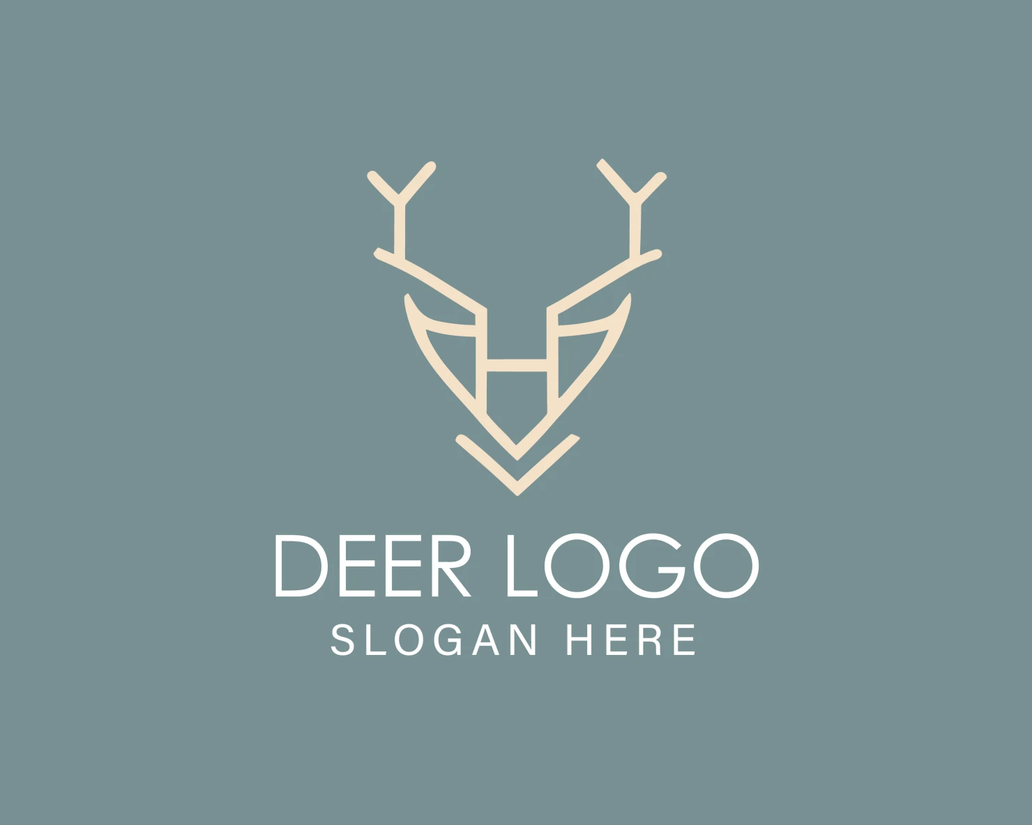 Deer customizable logo design #33902