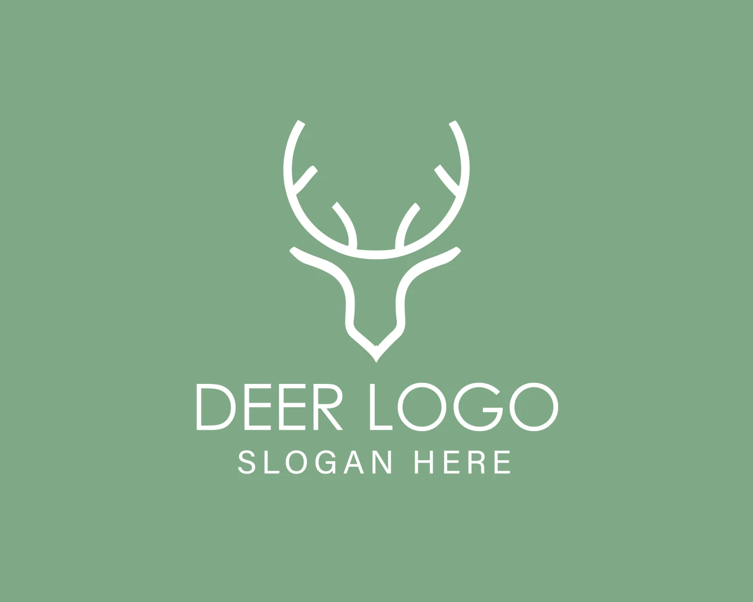 Deer customizable logo design #33904