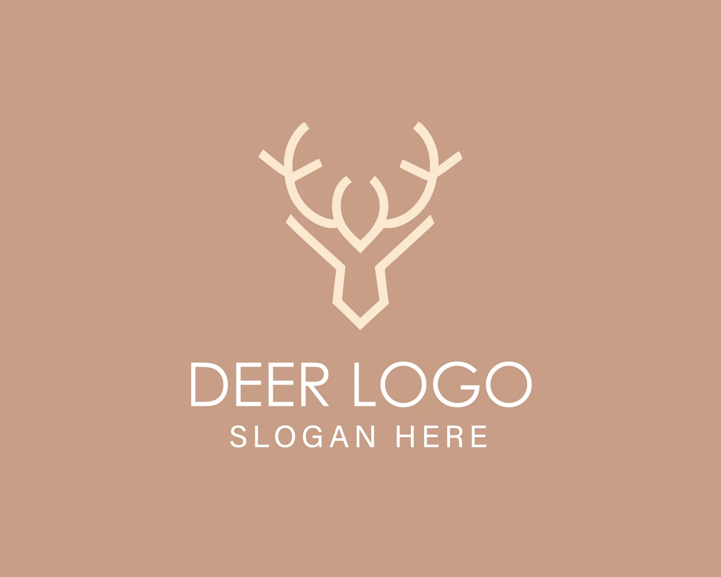 Deer customizable logo design #33906