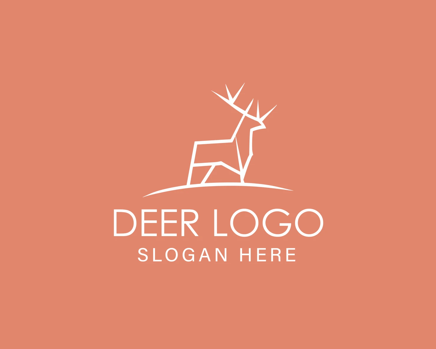 Deer customizable logo design #33907