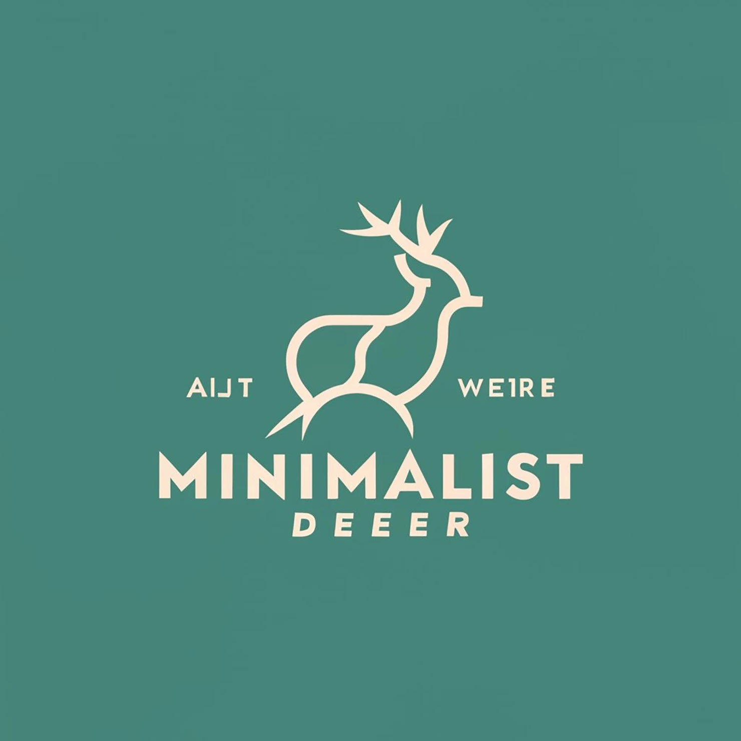 Deer customizable logo design #33908