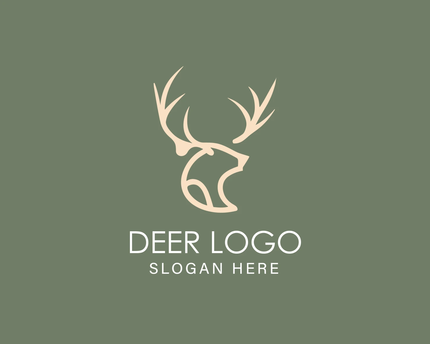Deer customizable logo design #33909