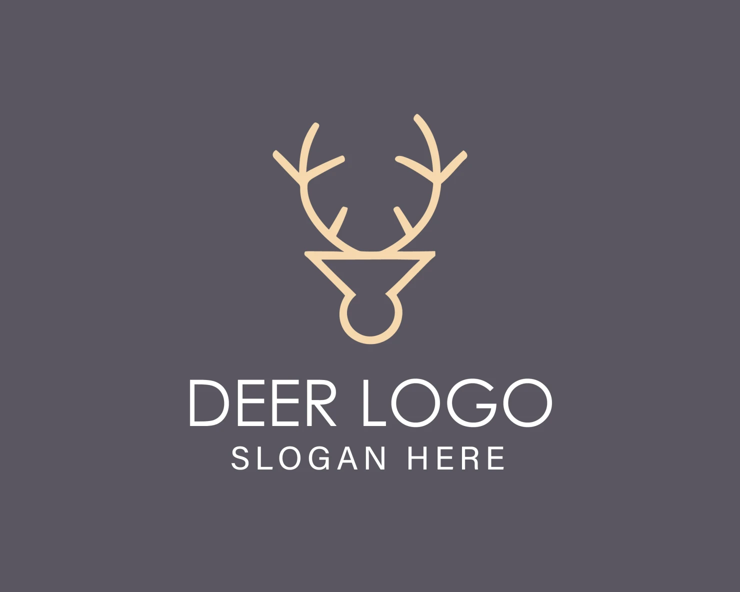 Deer customizable logo design #33910