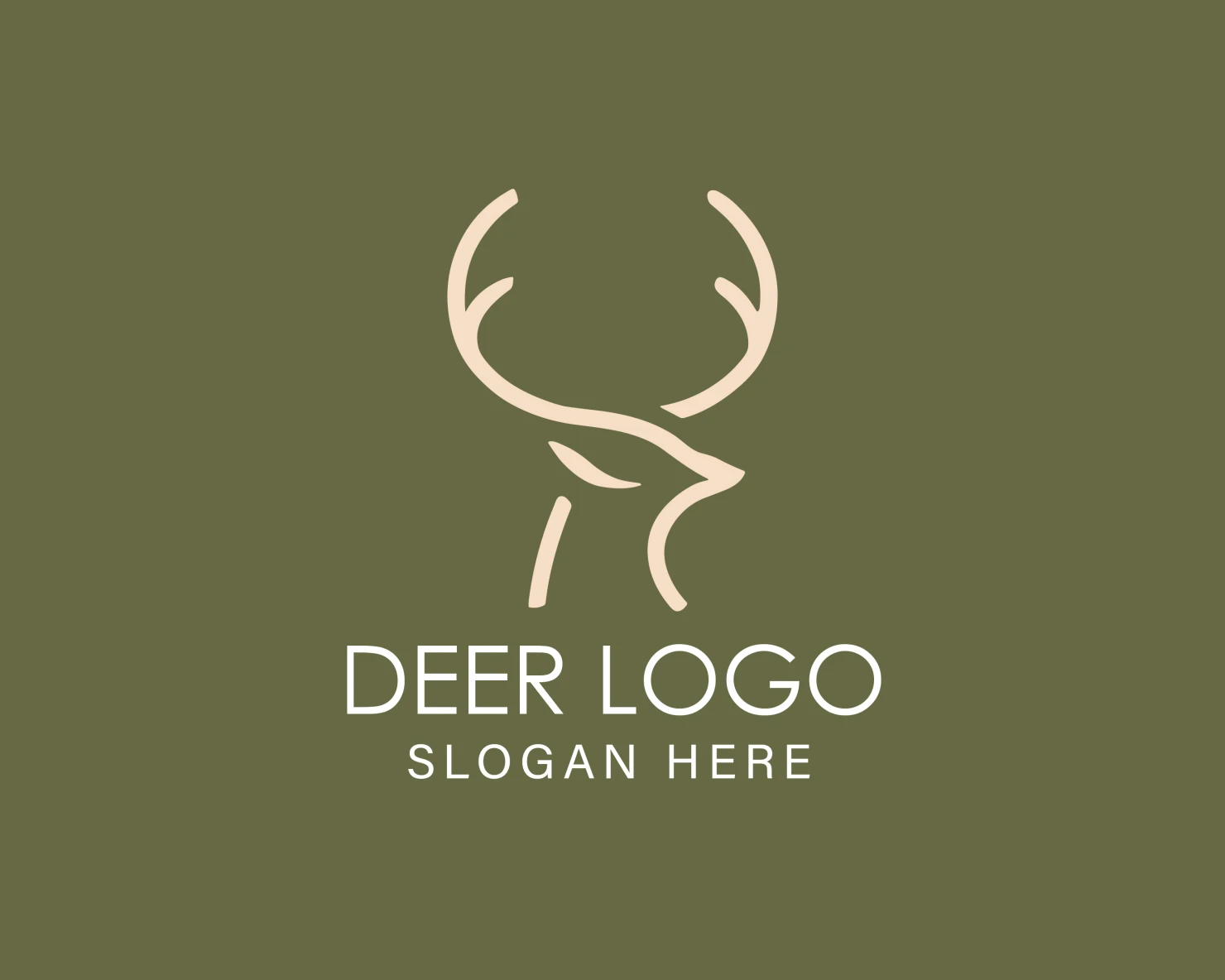 Deer customizable logo design #33913
