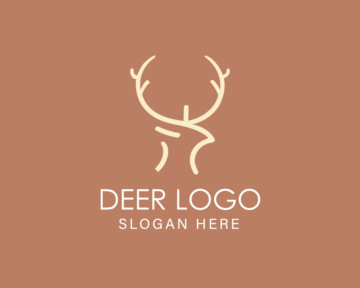 Deer customizable logo design #33914