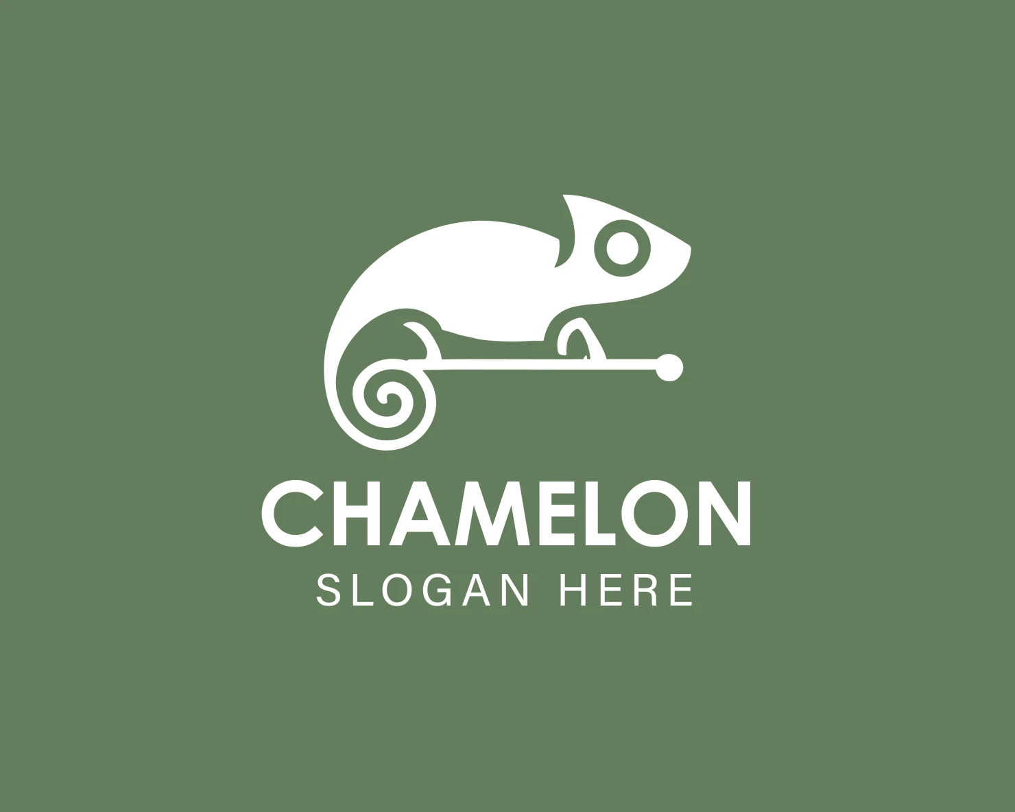 Chameleon customizable logo design #33916
