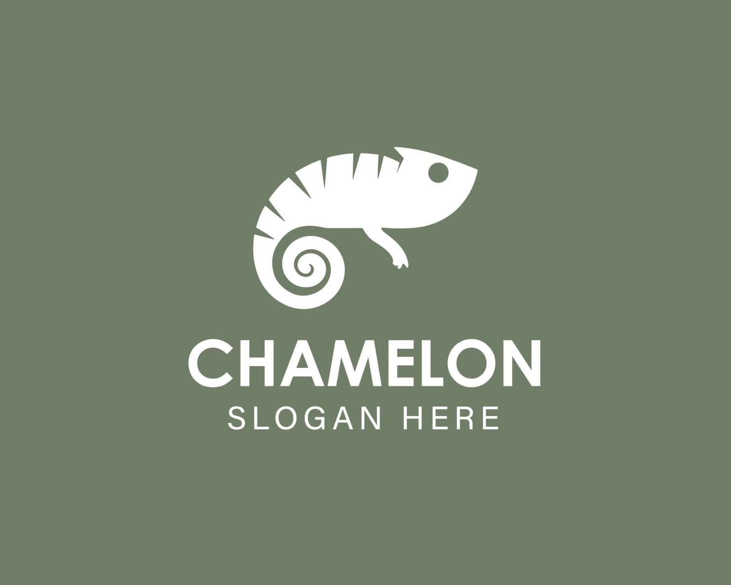 Chameleon customizable logo design #33918