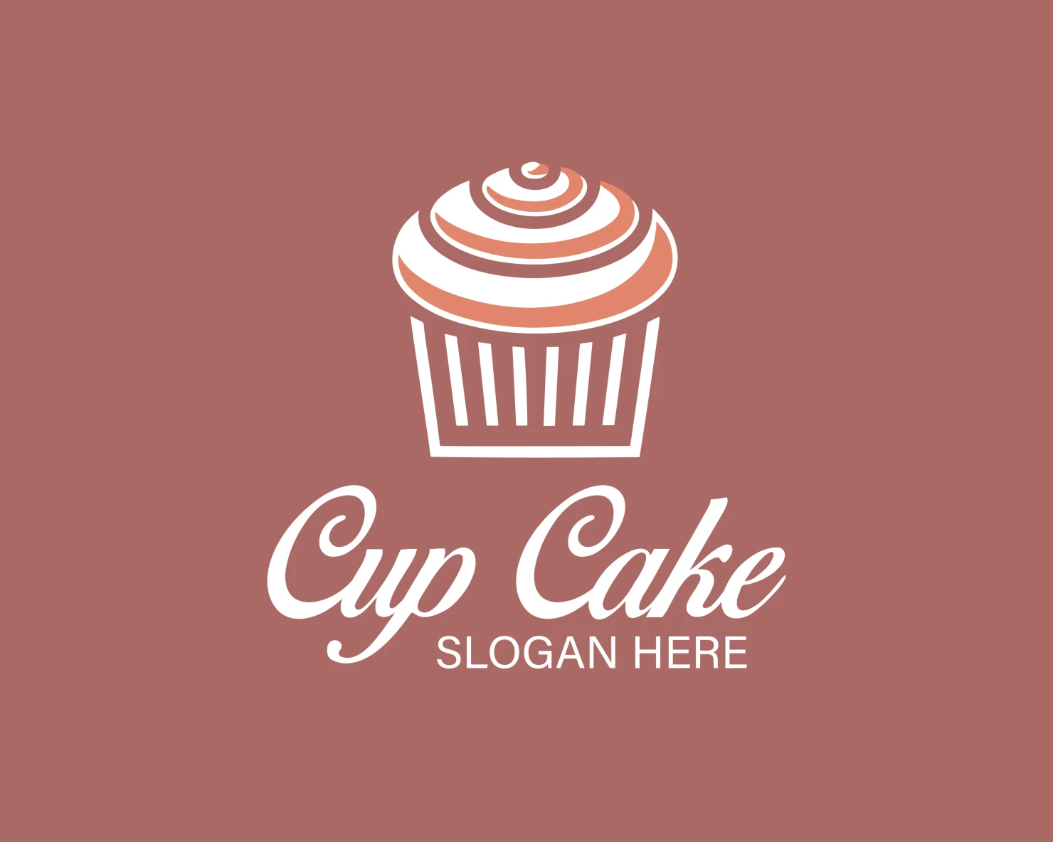 Cup cake customizable logo design #33944