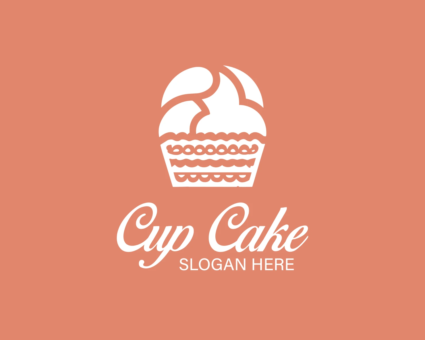 Cup cake customizable logo design #33947