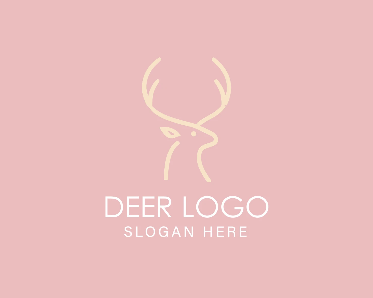 Deer customizable logo design #33948