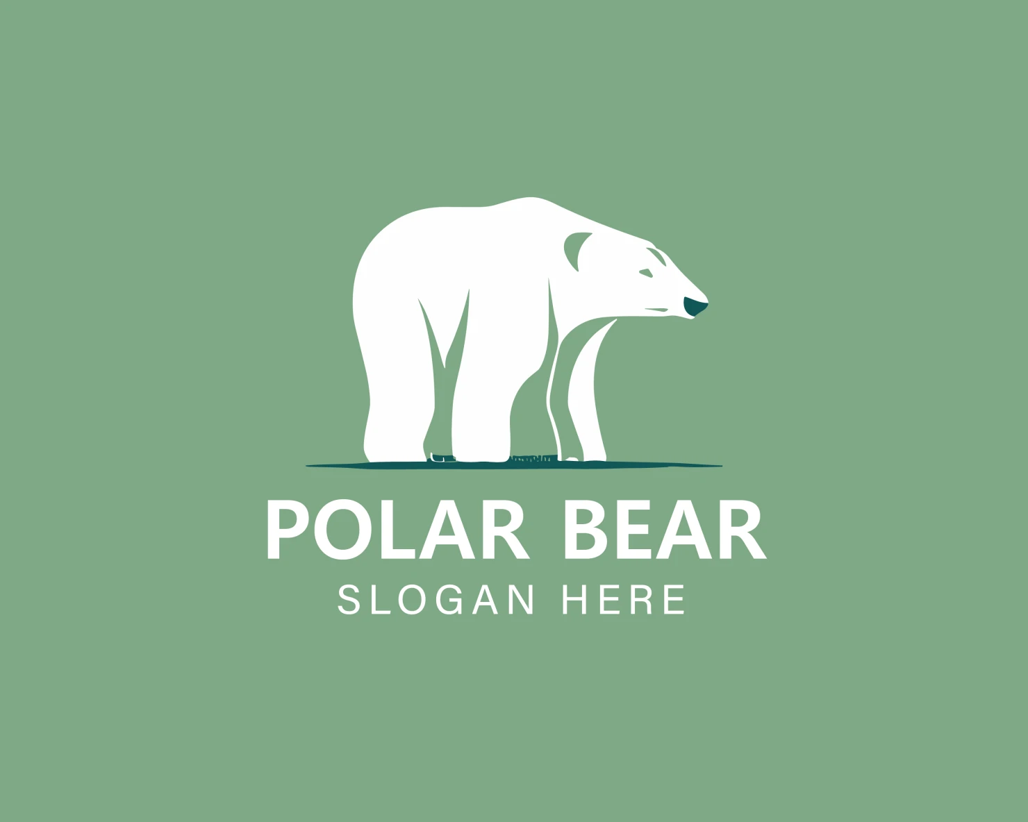 Polar bear customizable logo design #33956