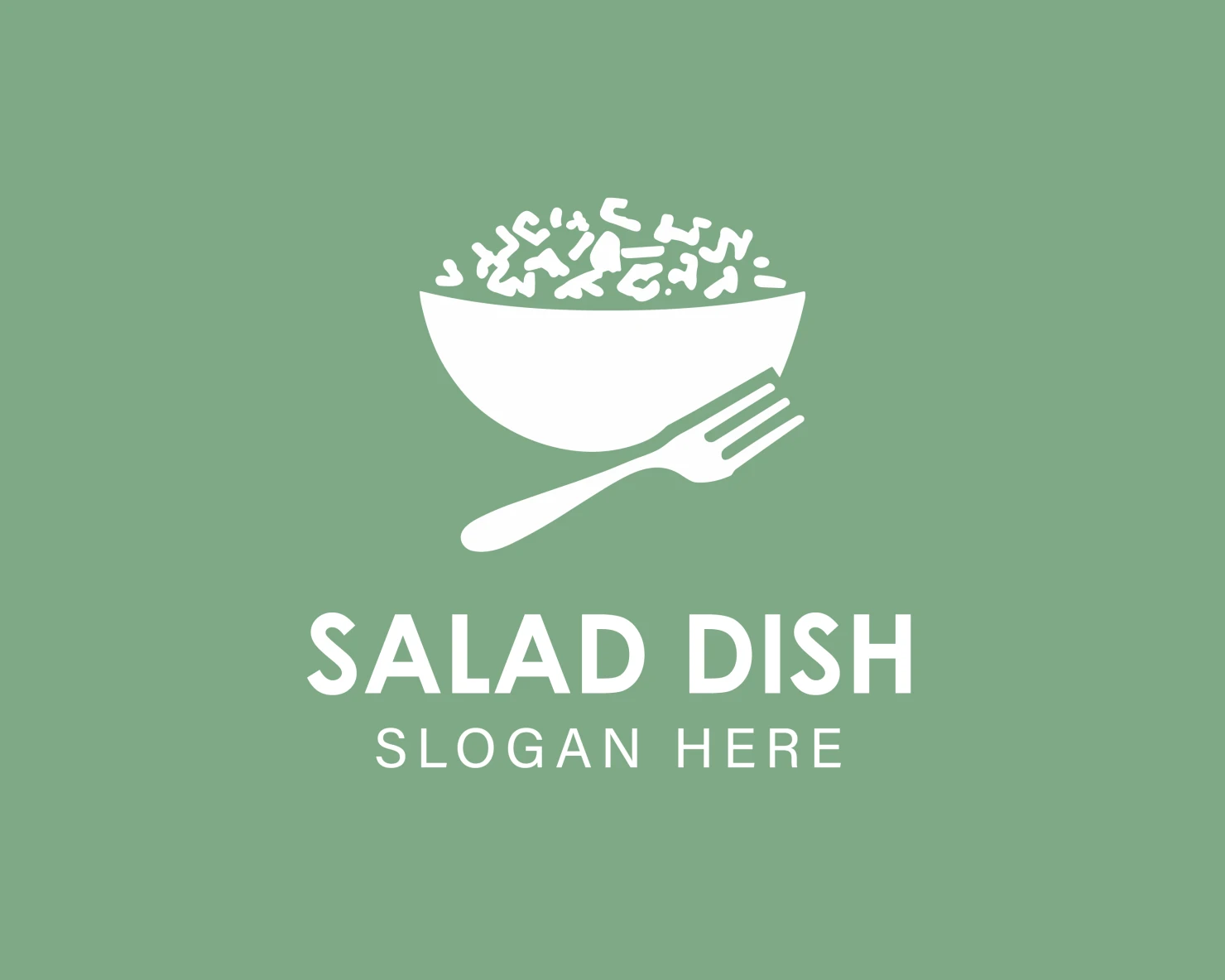 Salad dish customizable logo design #33961