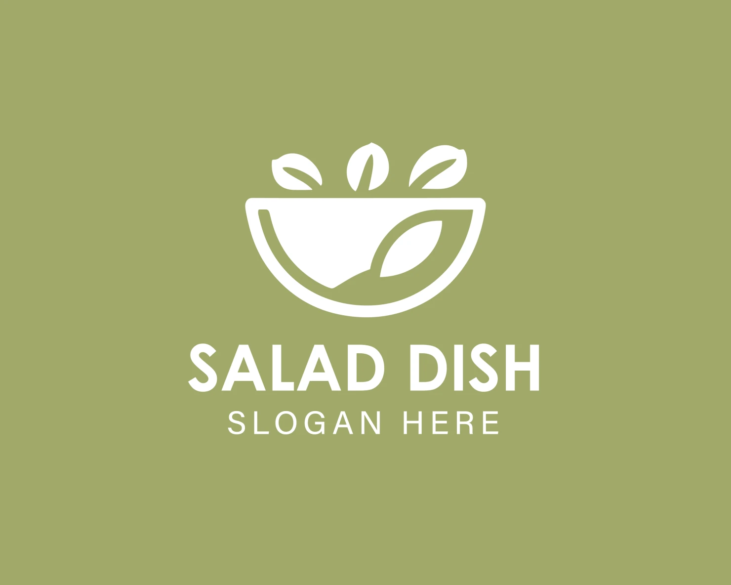 Salad dish customizable logo design #33962