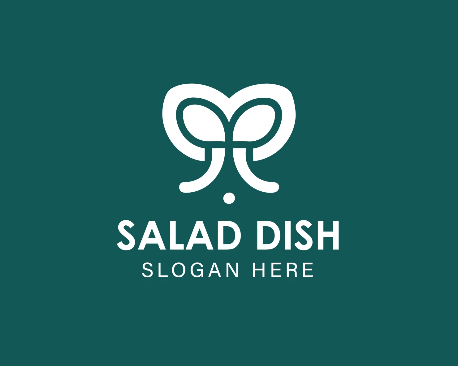Salad dish customizable logo design #33963