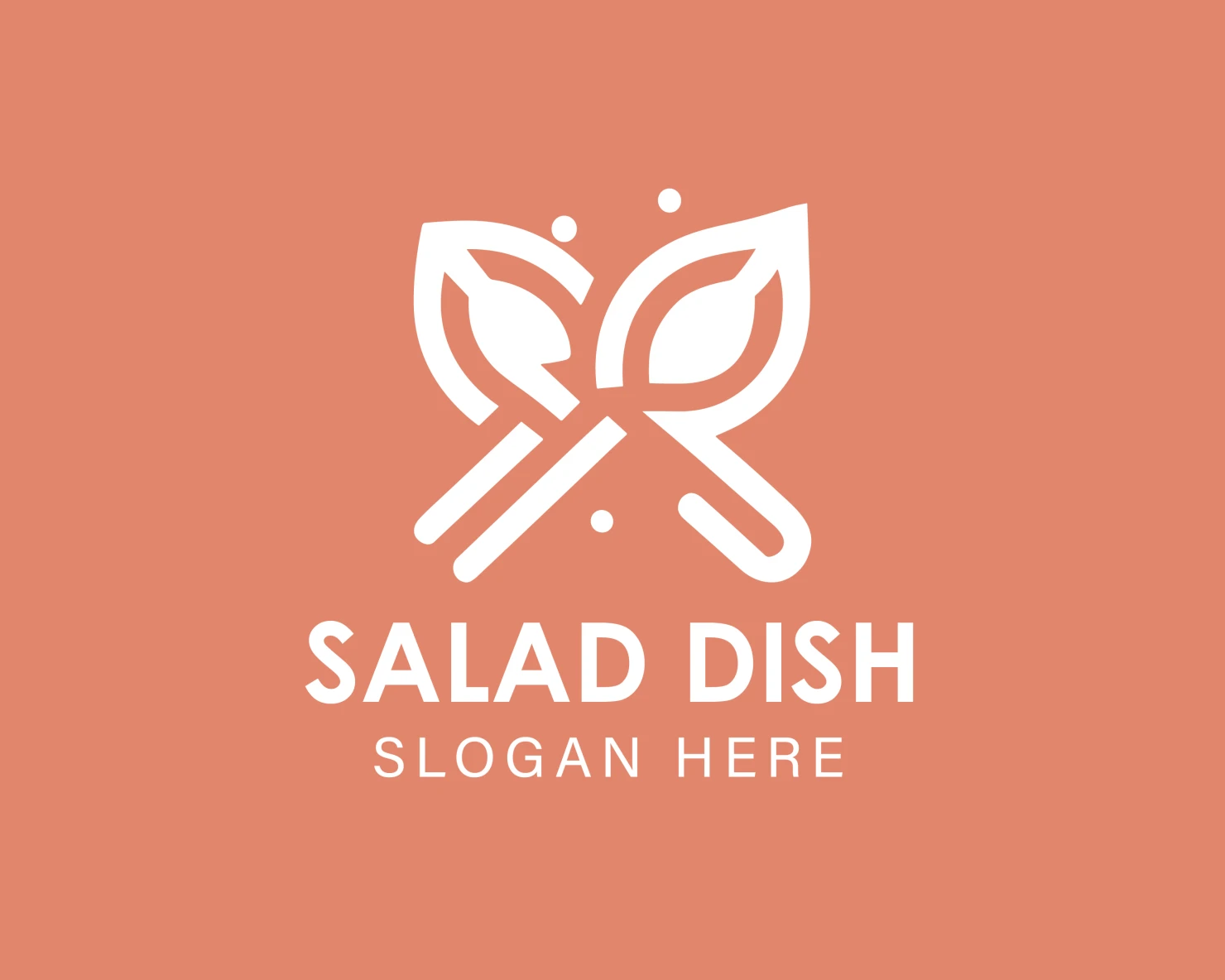 Salad dish customizable logo design #33964